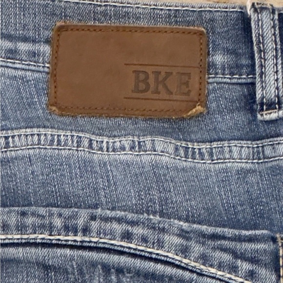 BKE Buckle Nolan Straight Leg 5 Pocket Jeans Mens 34L Stretch Denim Distressed - Picture 12 of 16